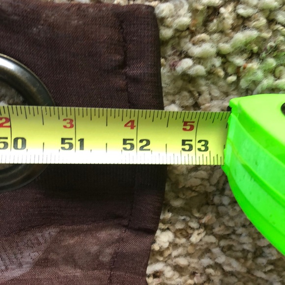 Grommet Style Chocolate Shear Drapes 4 Panels - Picture 6 of 8